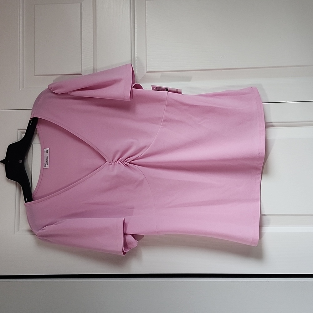 Pink flowy dress shirt